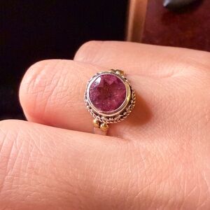 Pink Topaz Ring/925 Sterling Silver